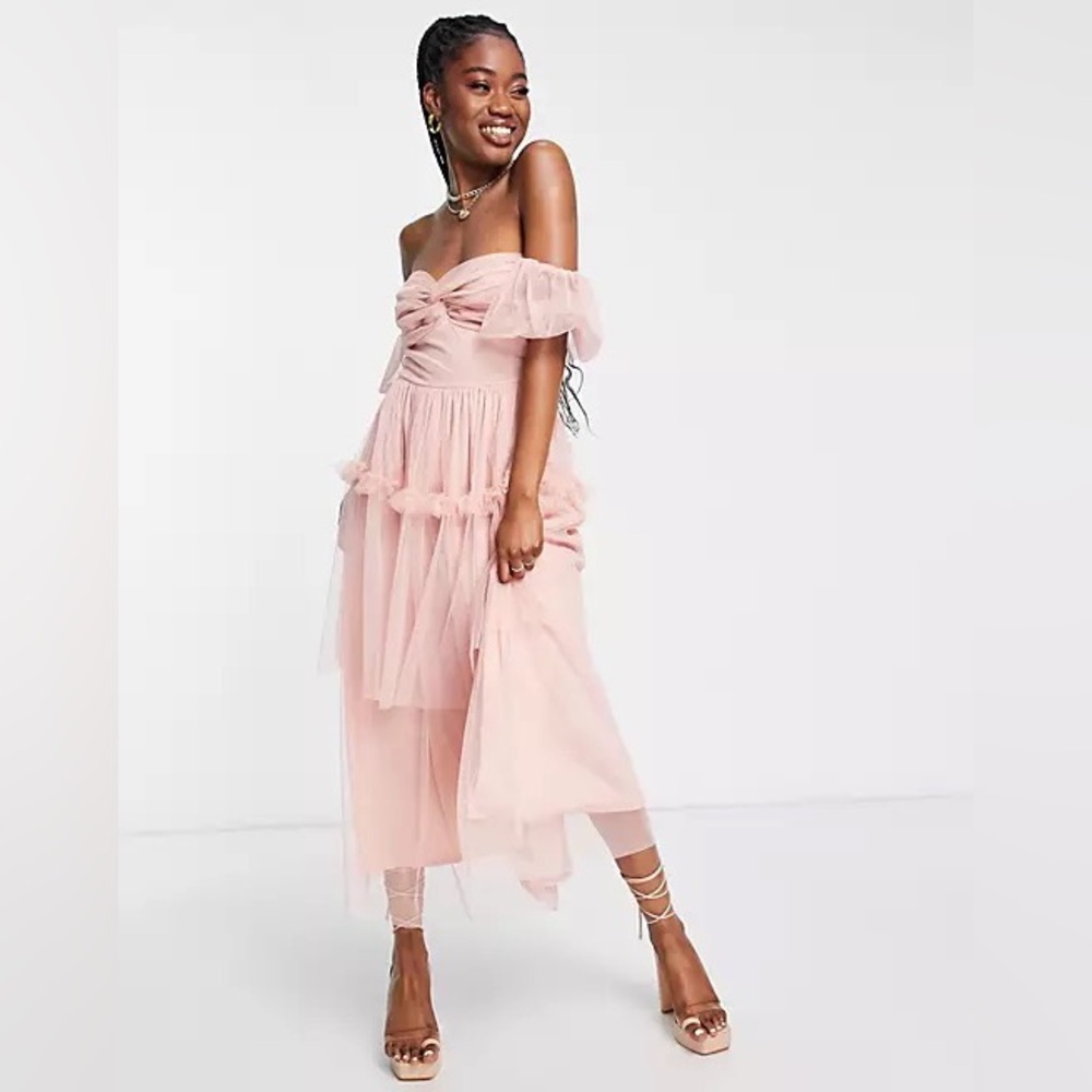 Miss Selfridge Tulle Twist Front Dress
